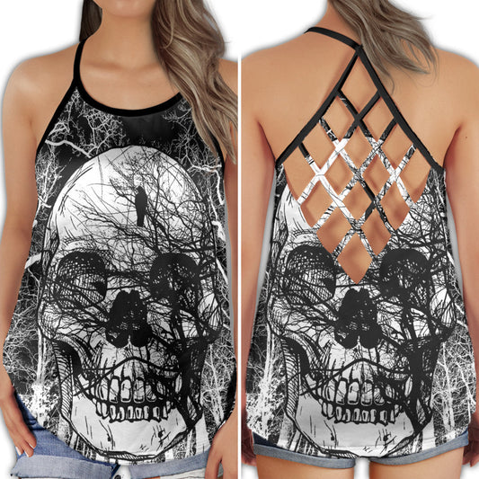 Gothic Skull Club Dark Energy - Hollow Tank Top
