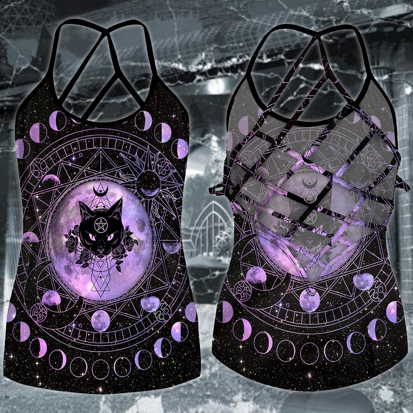 Gothic Skull Cat Club Style Limited Edition 2 – Hollow Tank Top