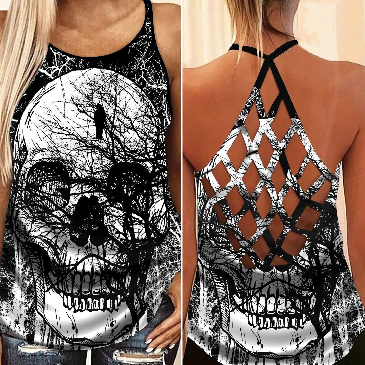 Gothic Skull Club Style Limited Edition 3 – Hollow Tank Top