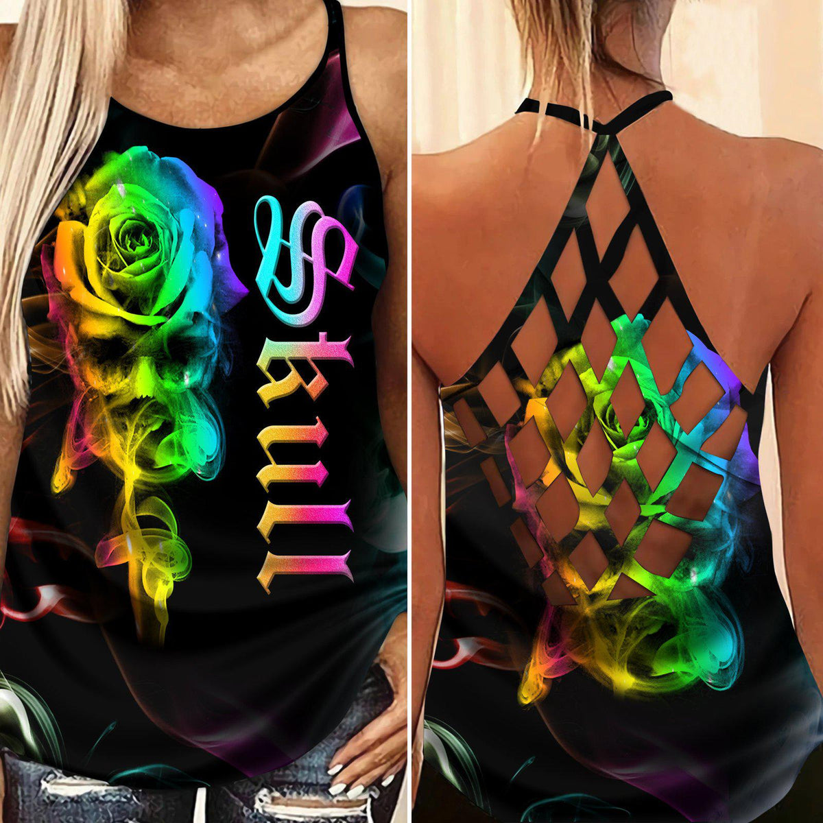 Gothic Skull Club Style Limited Edition 8 – Hollow Tank Top