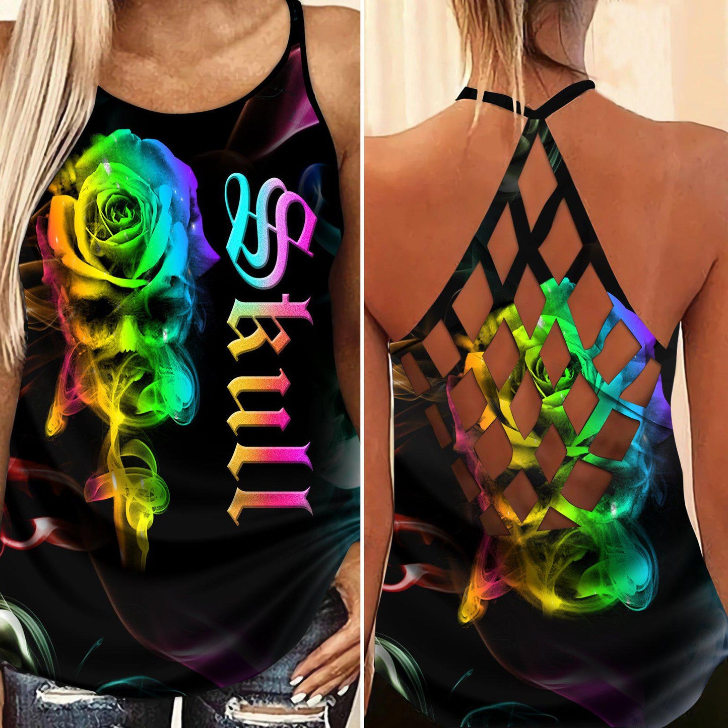 Gothic Skull Club Style Limited Edition 8 – Hollow Tank Top