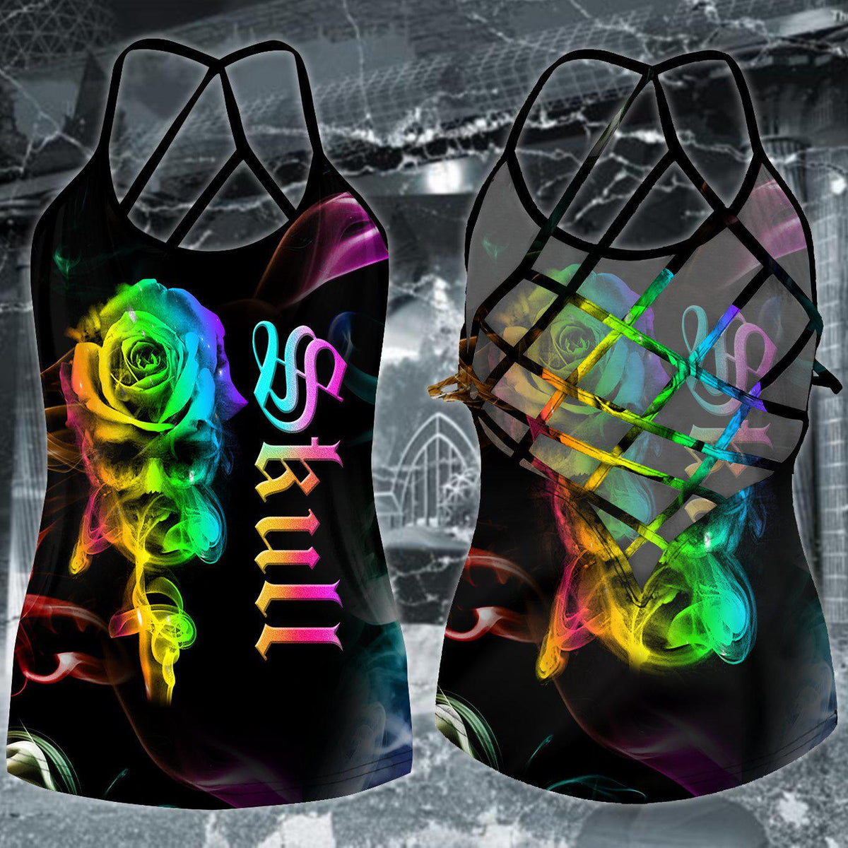Gothic Skull Club Style Limited Edition 8 – Hollow Tank Top
