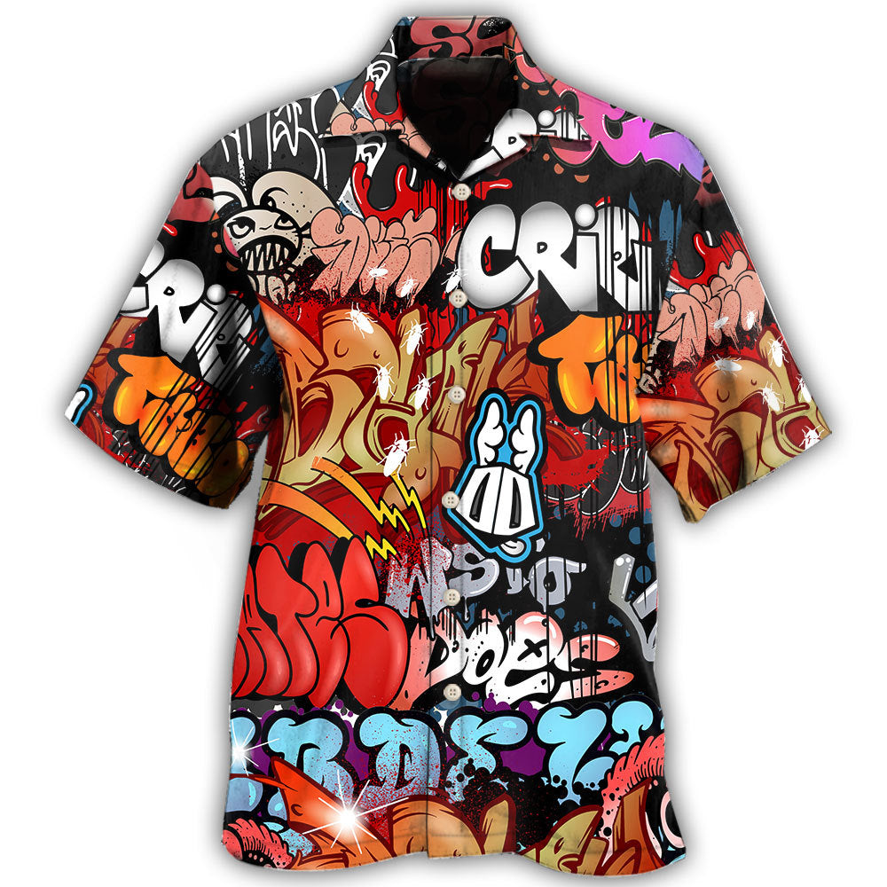 Graffiti Street Art Colorful - Hawaiian Shirt