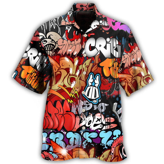 Graffiti Street Art Colorful - Hawaiian Shirt