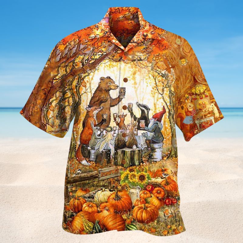 Grateful Thankful And Blessed Thanksgiving Edition – Hawaiian Shirt