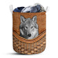 Gray Wolf Rattan Teaxture - Laundry Basket - Owls Matrix LTD