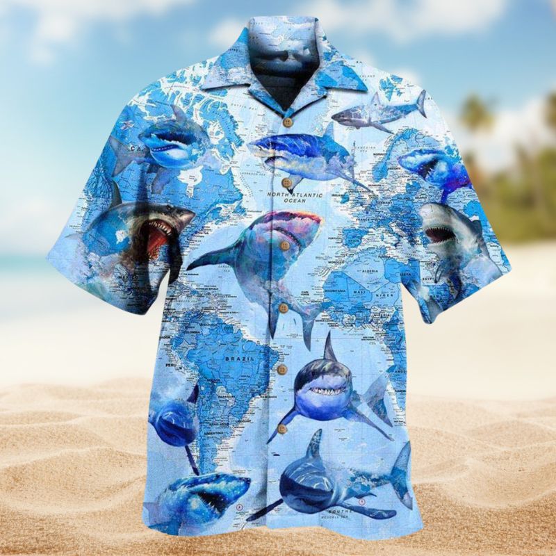 Great White Sharks World Edition – Hawaiian Shirt