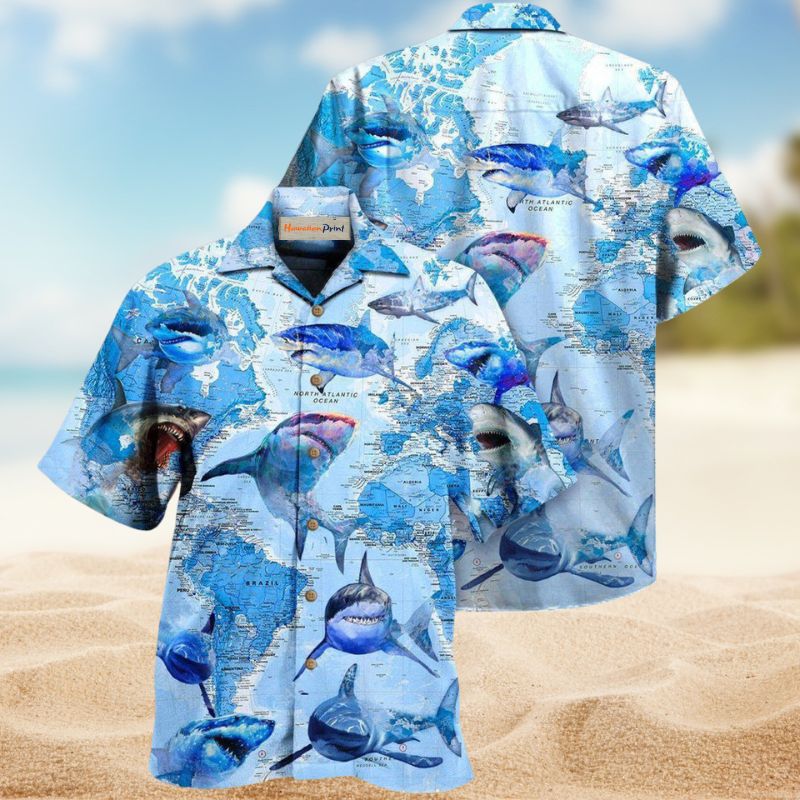 Great White Sharks World Edition – Hawaiian Shirt