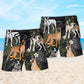 Great Dane Tropical Floral Leaf – Beach Short