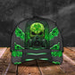 Green Skull Electric Pattern – Classic Cap