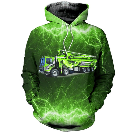 Green Truck Art – 3D Hoodie
