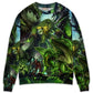 Green Dragon Skull Fantasy Art – Sweater - Ugly Christmas Sweater