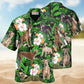 Greyhound Tropical Leaf Lover Pattern – Hawaiian Shirt