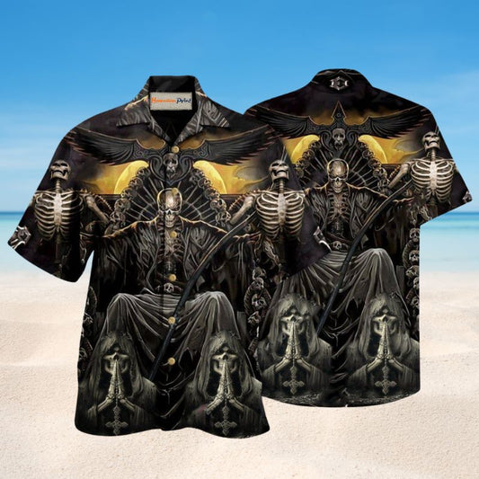 Grim Reaper Dark Skull Edition – Hawaiian Shirt