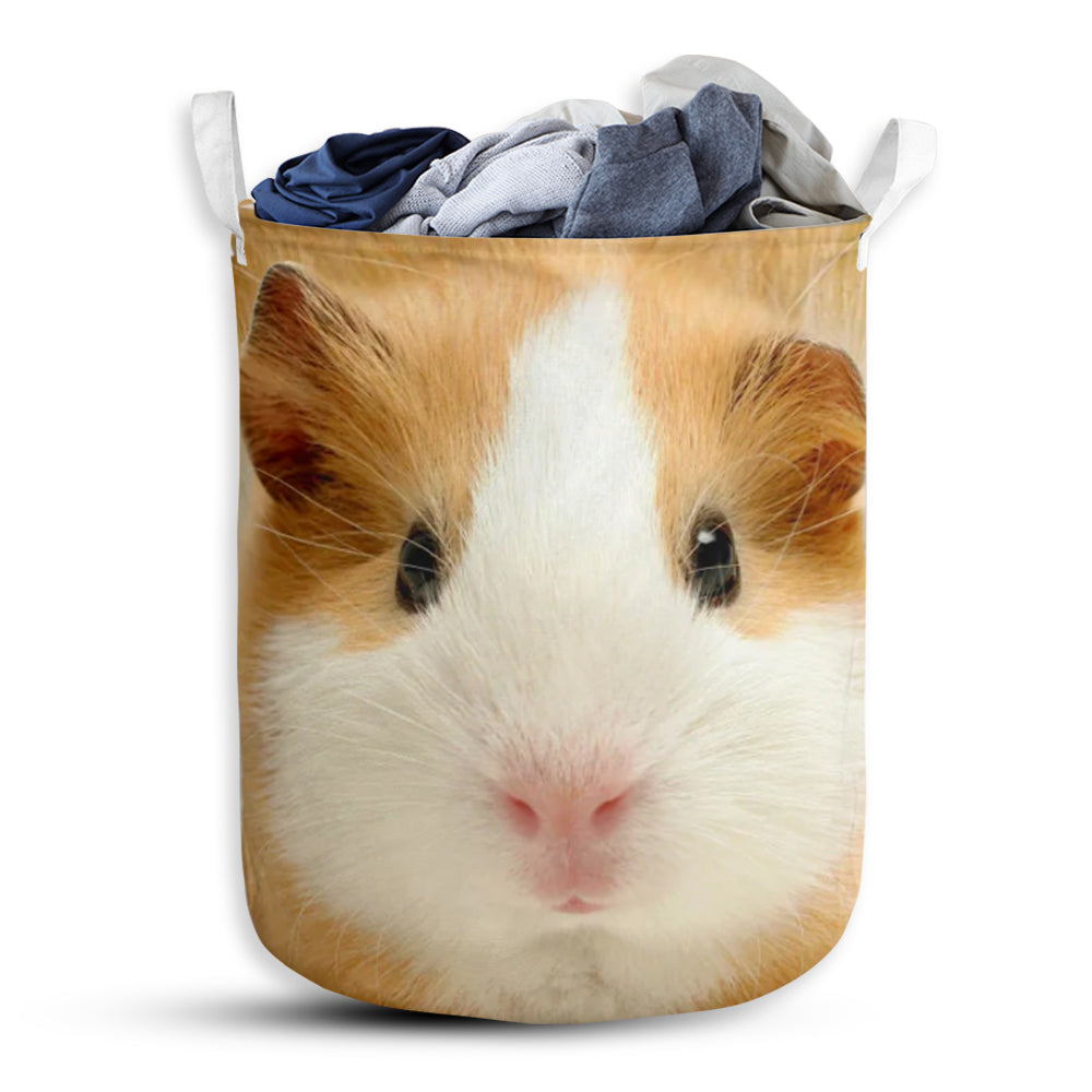Guinea Pig Cute Face And Butt - Laundry Basket - Owls Matrix LTD