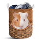 Guinea Pig Rattan Teaxture - Laundry Basket - Owls Matrix LTD