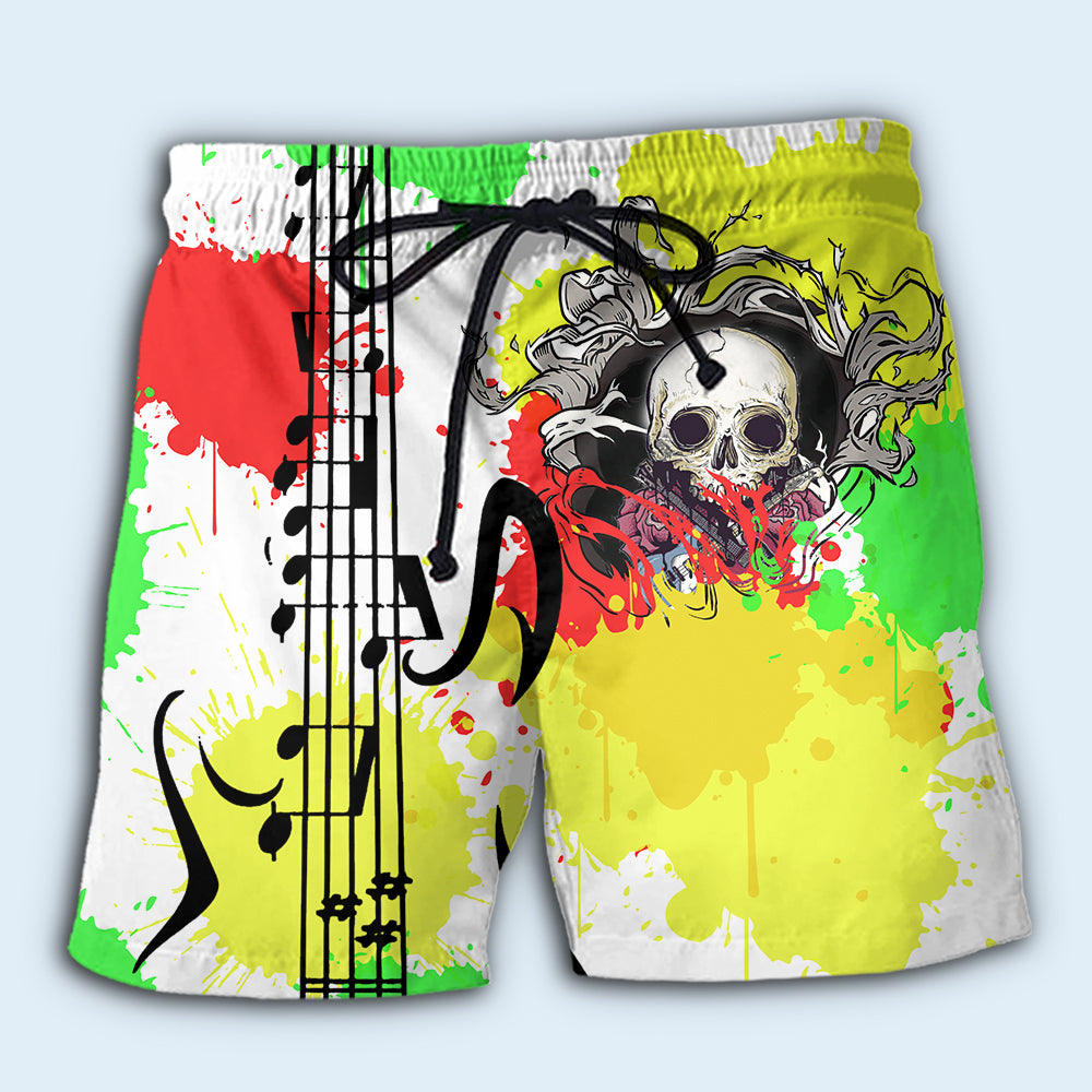 Colorful Guitar Music Lover Style – Beach Short