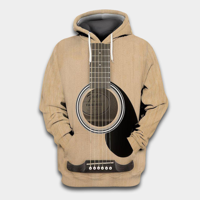Guitar Always By My Side Quote – 3D Hoodie