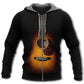 Guitar Black Style - 3D Hoodie