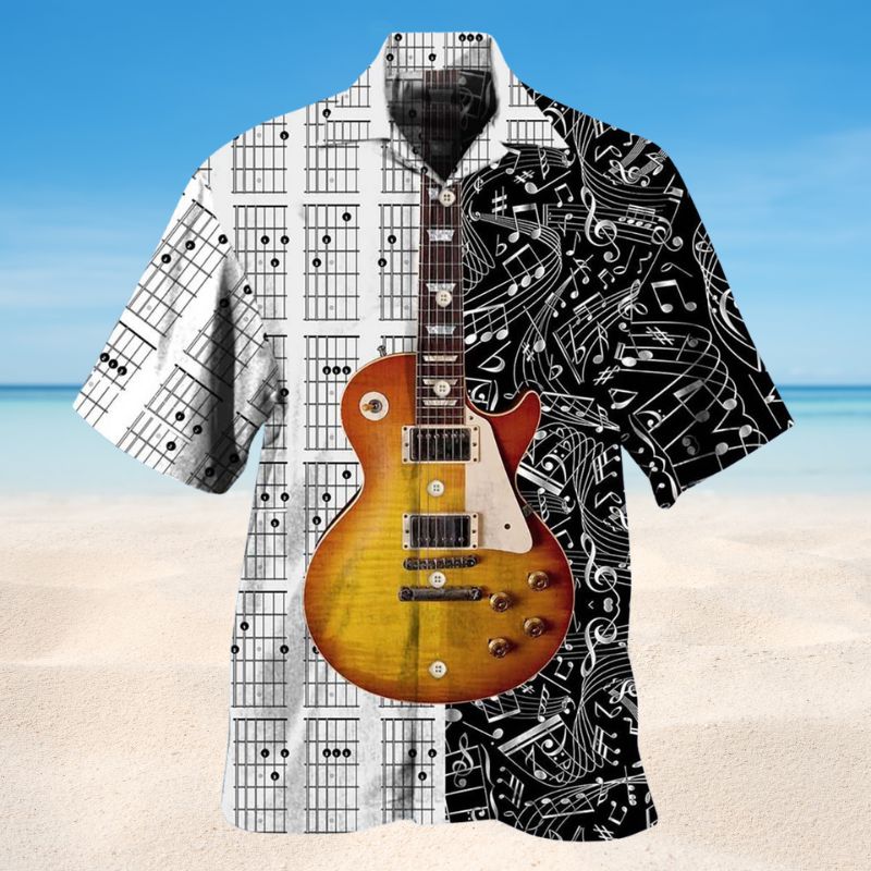 Guitar Les Paul Musician Style – Hawaiian Shirt