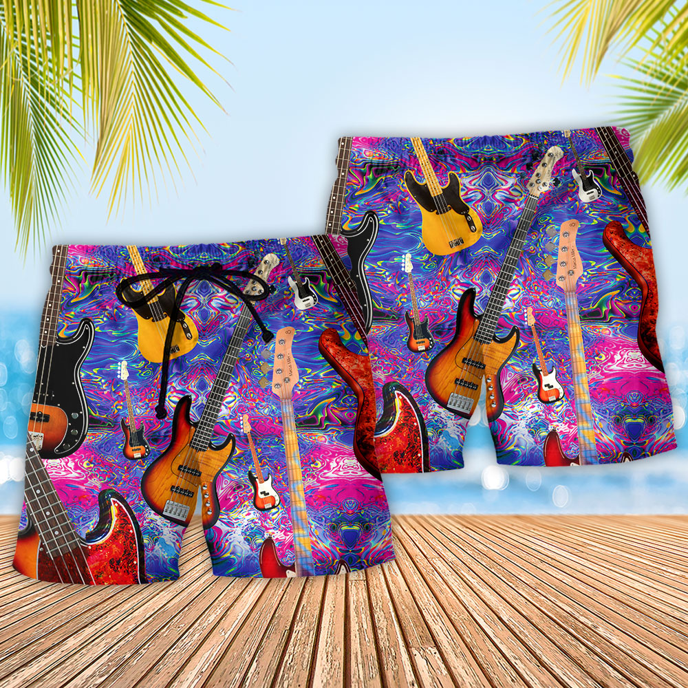 Guitar Life Love Music Art – Beach Short