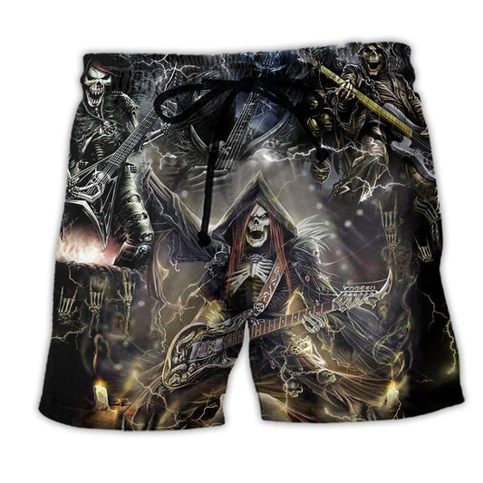 Guitar Get High On Music - Beach Short