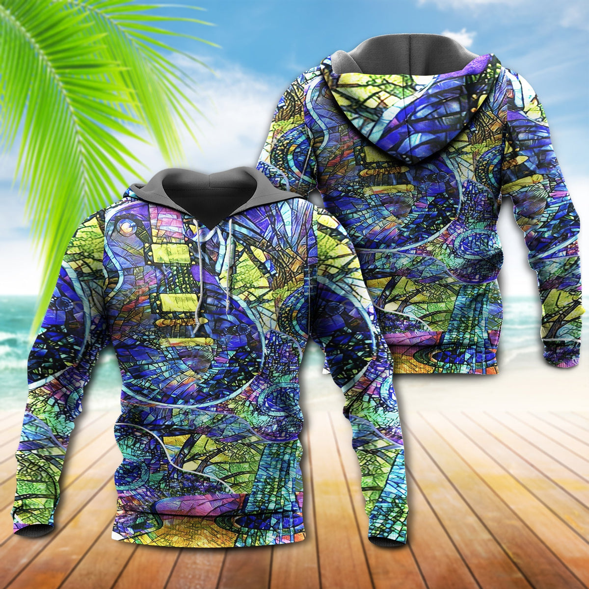 Guitar Love Life Music - 3D Hoodie