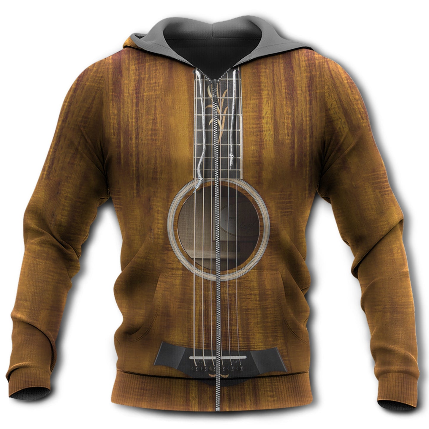 Guitar Vintage Happy Vibe - 3D Hoodie