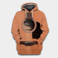 Guitar Wood Vintage Art – 3D Hoodie