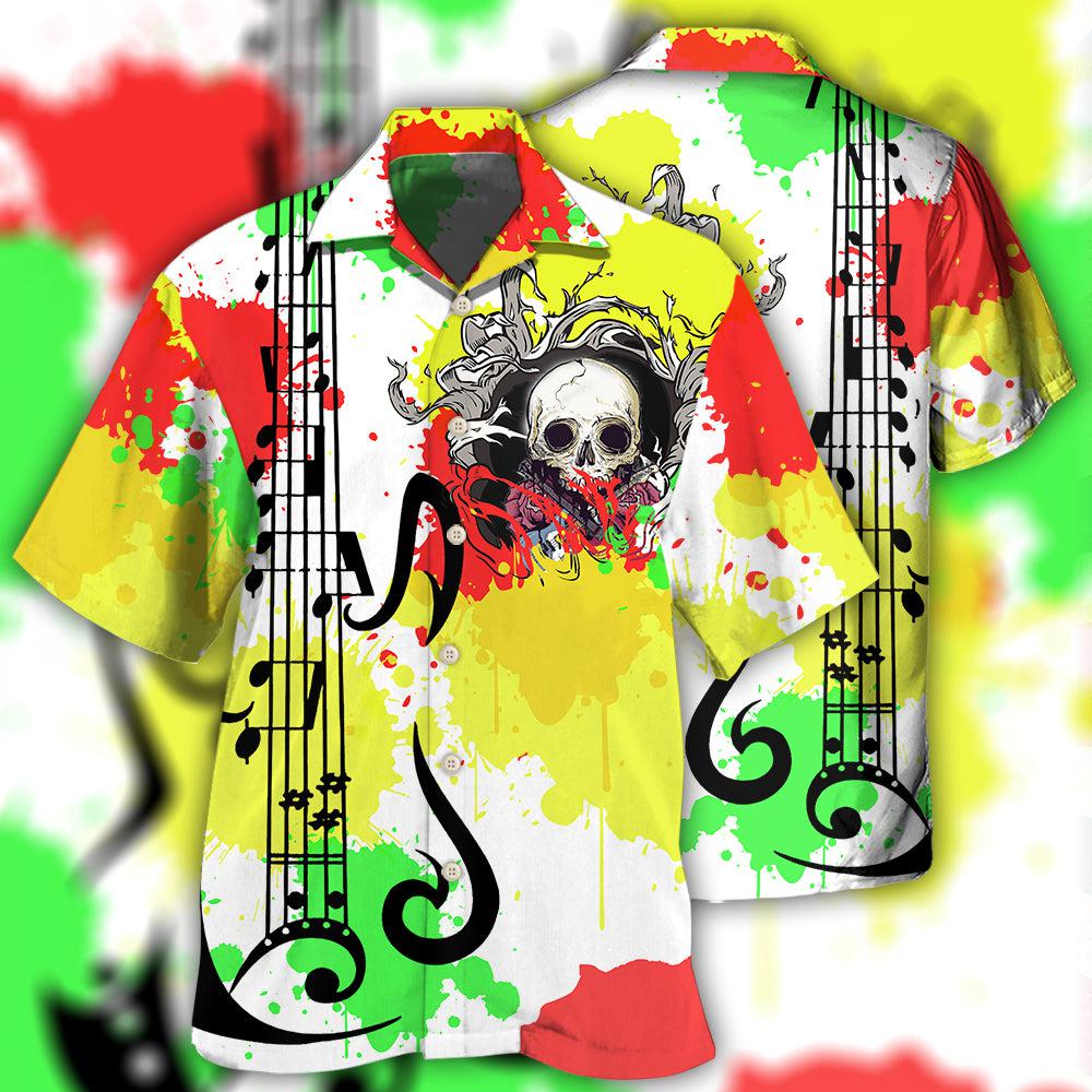 Guitar Colorful Artistic Style – Hawaiian Shirt