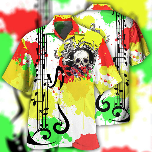 Guitar Colorful Artistic Style – Hawaiian Shirt
