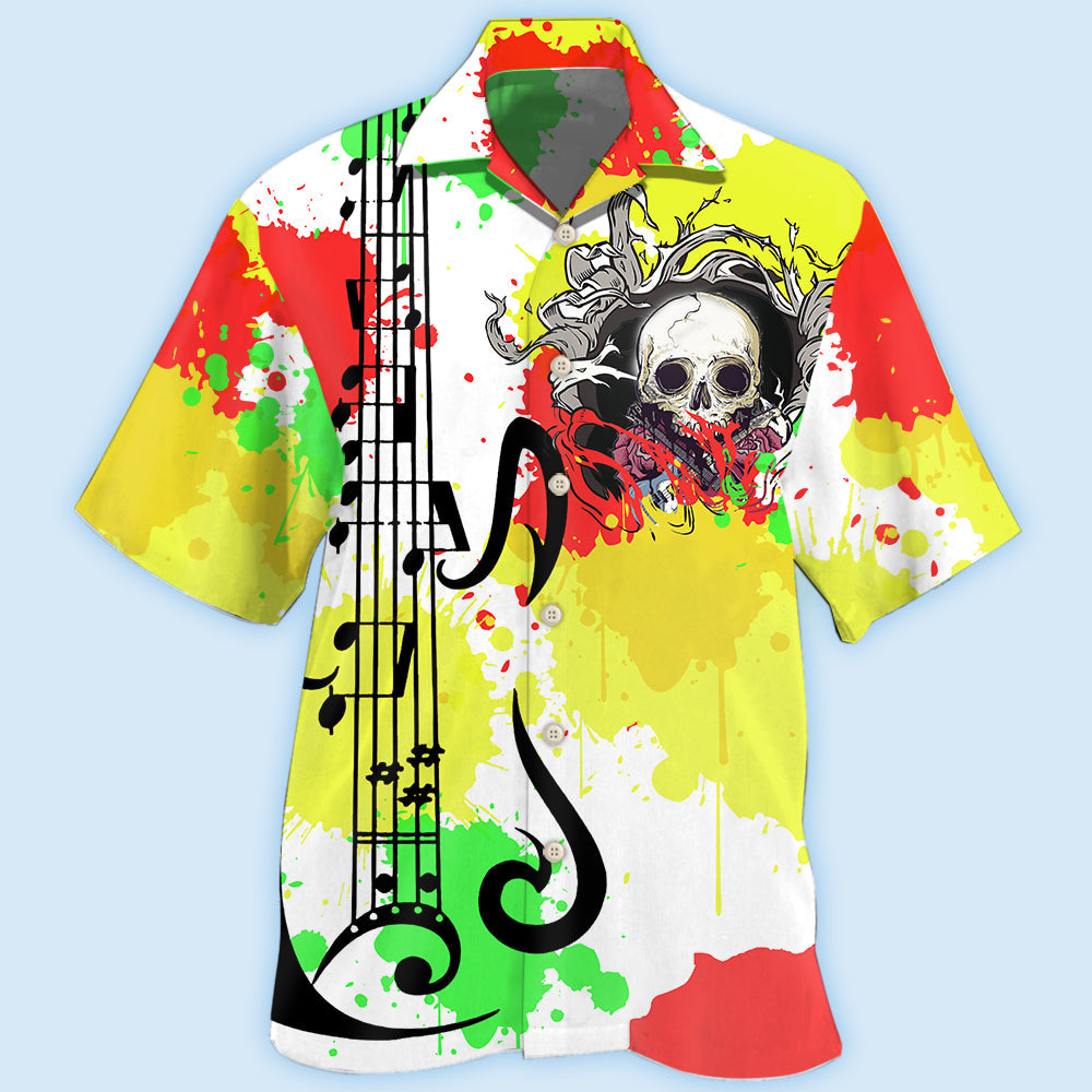 Guitar Colorful Artistic Style – Hawaiian Shirt