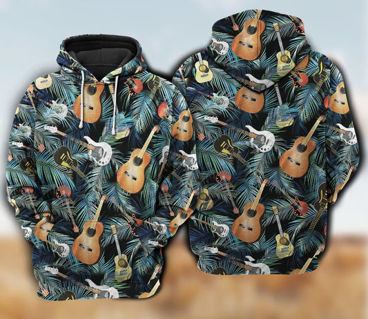 Guitar Love Life Music Art – 3D Hoodie