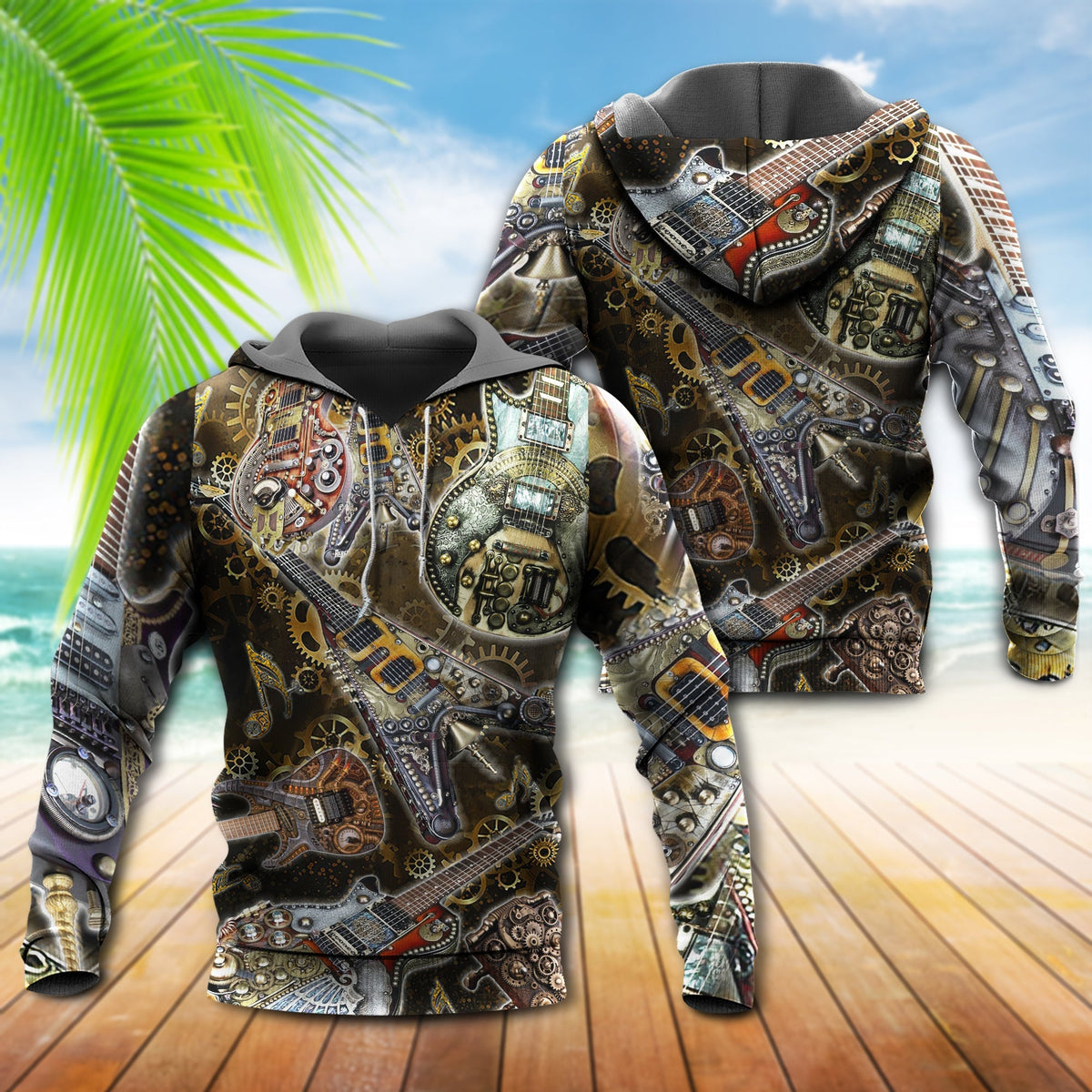 Guitar Machine Style - 3D Hoodie3