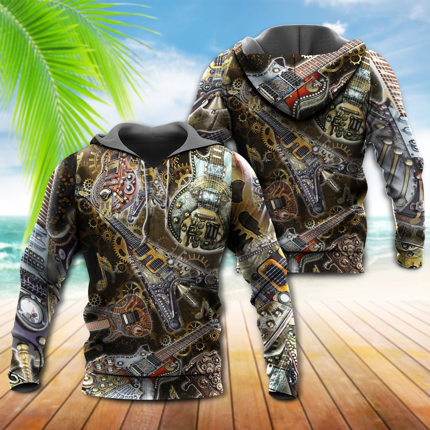 Guitar Machine Style - 3D Hoodie3
