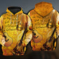 Guitar Silence Between Music Art – 3D Hoodie