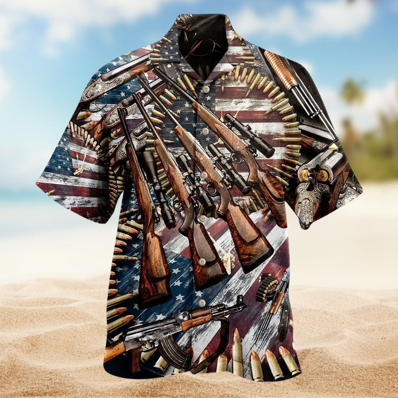 Gun Make No Mistake American Control Limited Edition – Hawaiian Shirt