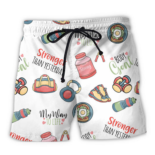 Gym Fitness My Way Of Life - Beach Short