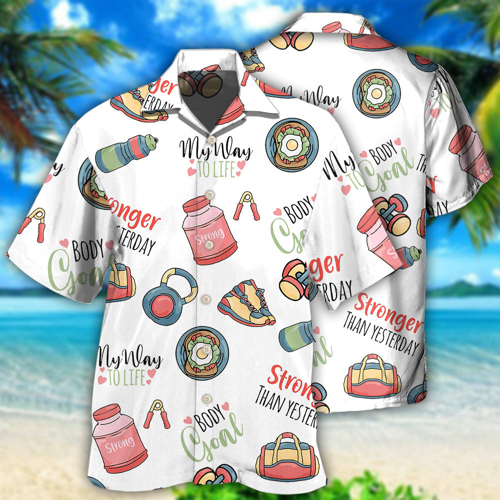 Gym Fitness Motivation Style – Hawaiian Shirt