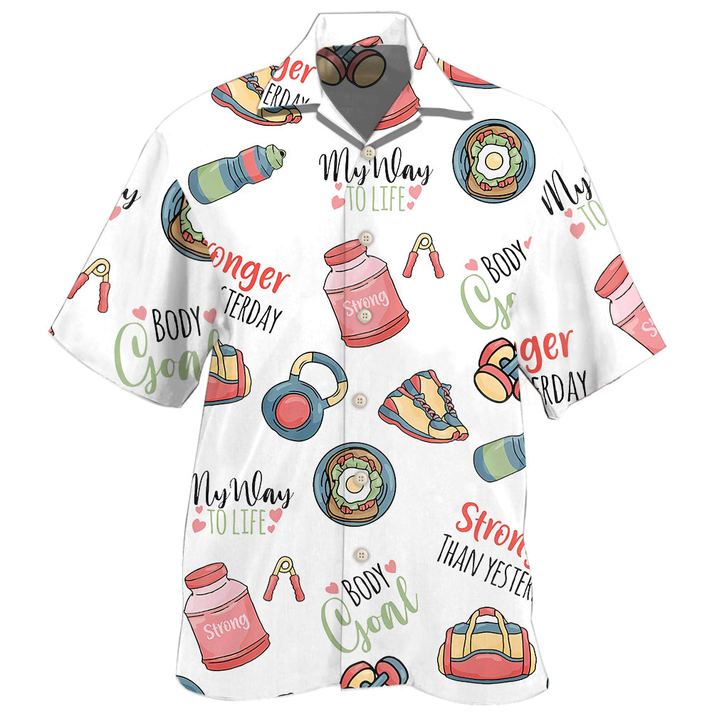 Gym Fitness Motivation Style – Hawaiian Shirt