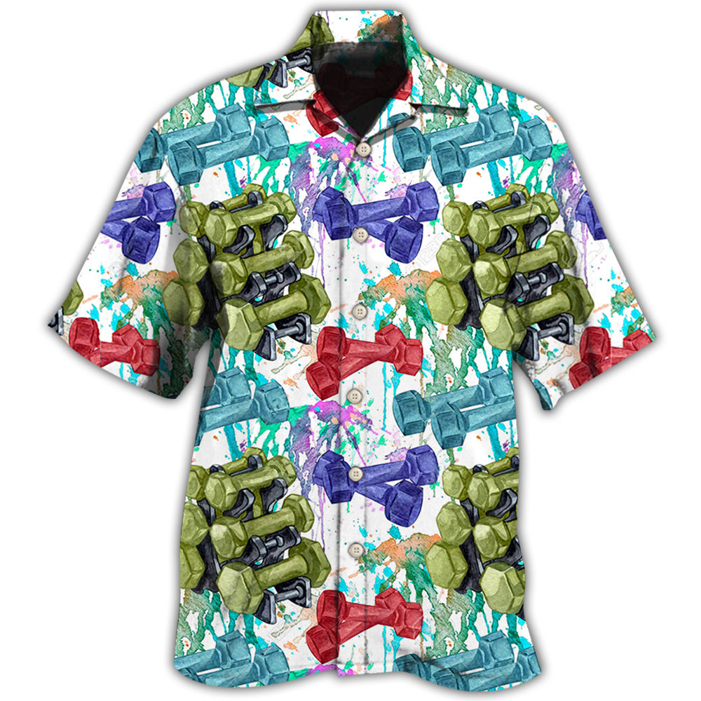 Gym Colorful Training Style Pattern – Hawaiian Shirt