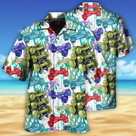 Gym Colorful Training Style Pattern – Hawaiian Shirt