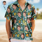 Custom Photo Dino #1 Dad – Personalized Hawaiian Shirt