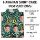 Custom Photo Dino #1 Dad – Personalized Hawaiian Shirt