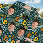 Custom Photo Dino #1 Dad – Personalized Hawaiian Shirt