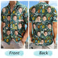 Custom Photo Dino #1 Dad – Personalized Hawaiian Shirt