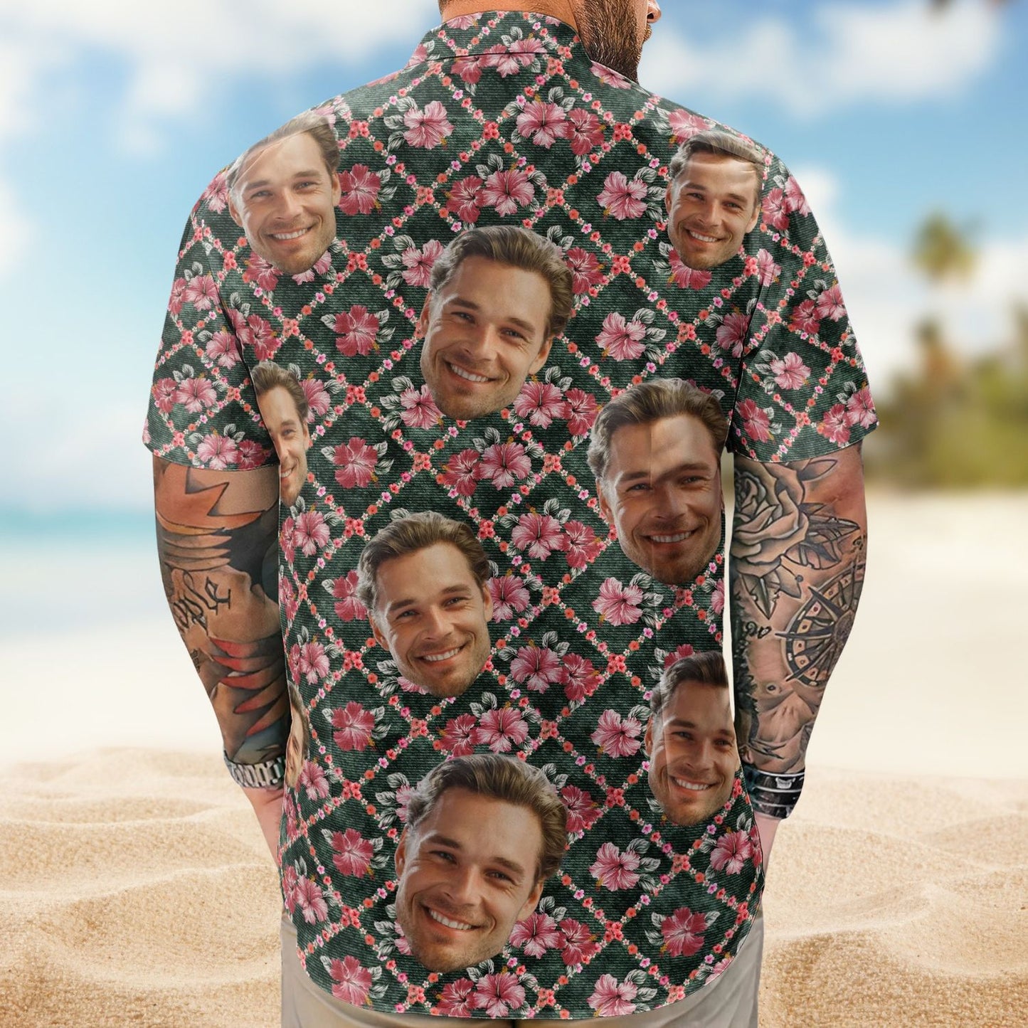 Custom Face Funny Photo for Family, Friends & Pet Lovers – Custom Photo Hawaiian Shirt