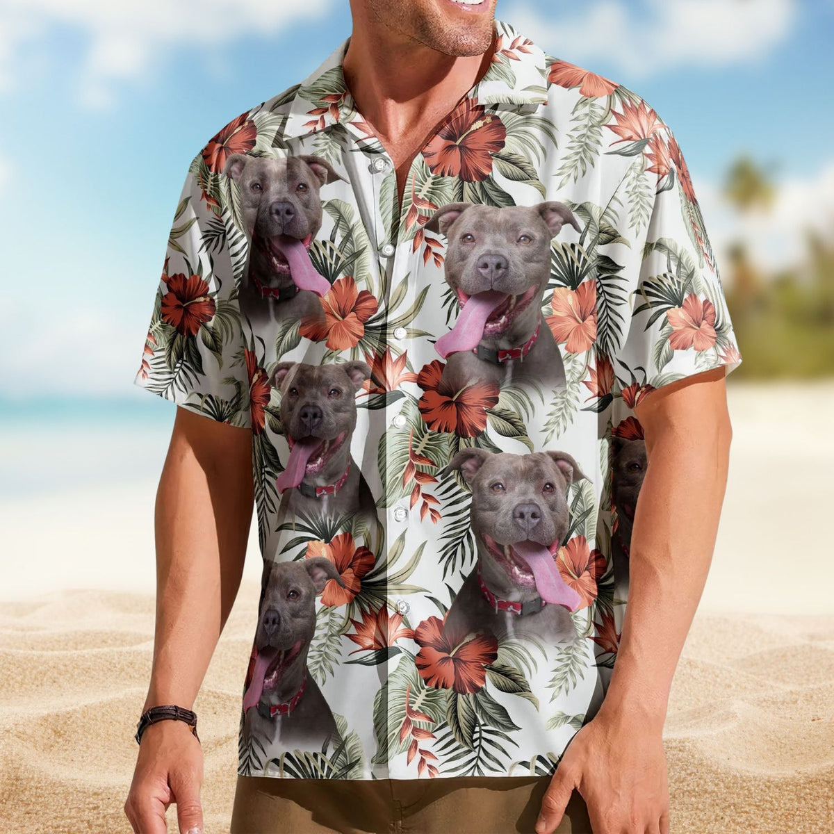 Custom Face Funny Photo Aloha for Pet Lovers – Custom Photo Hawaiian Shirts