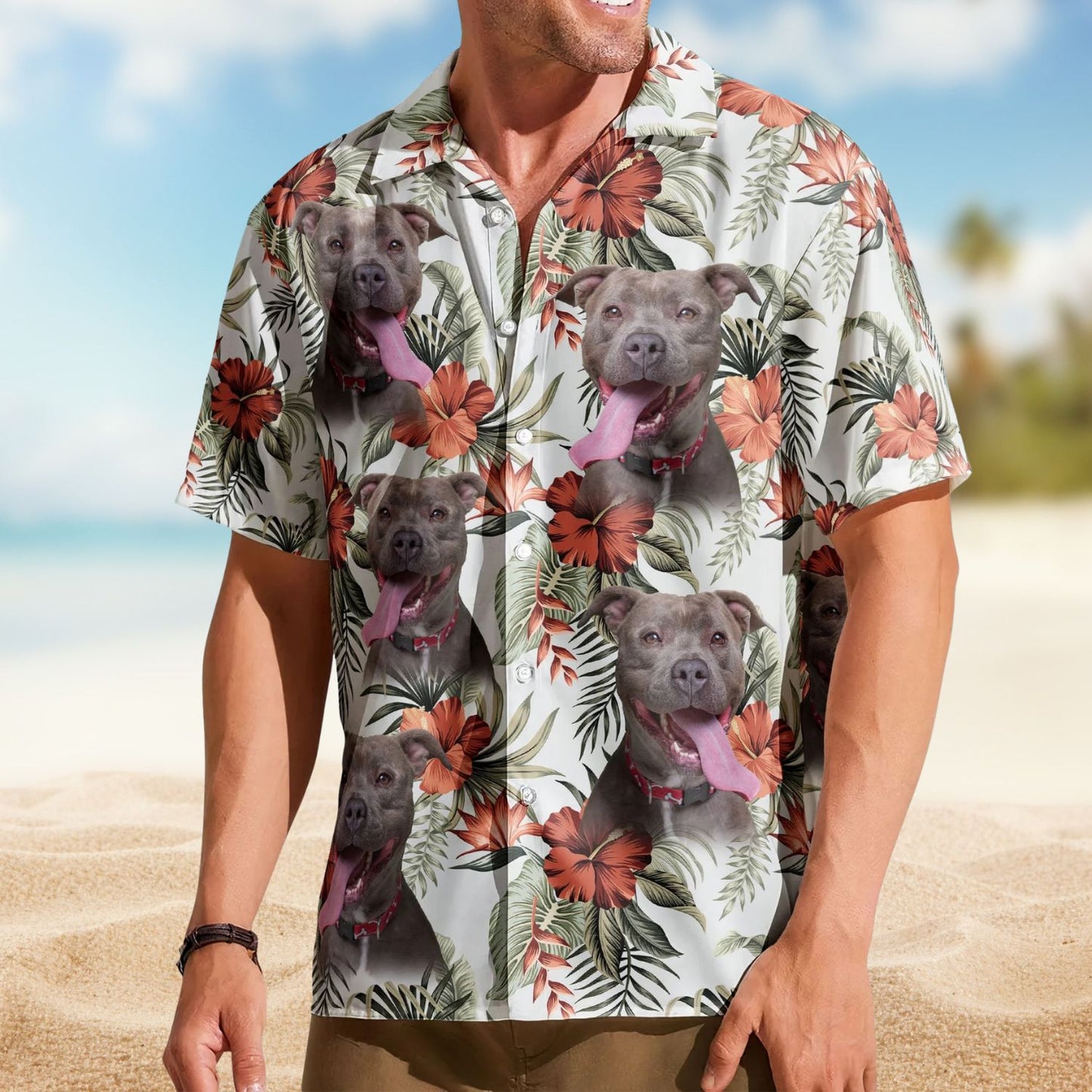 Custom Face Funny Photo Aloha for Pet Lovers – Custom Photo Hawaiian Shirts