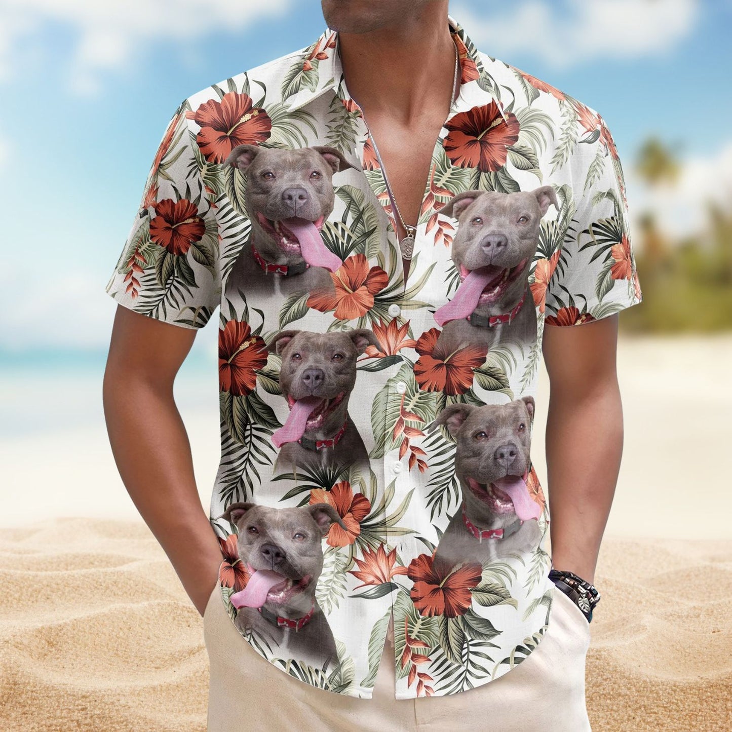 Custom Face Funny Photo Aloha for Pet Lovers – Custom Photo Hawaiian Shirts